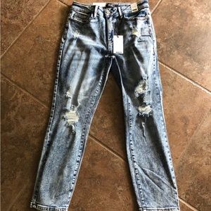 Judy blue distressed high waist Boyfriend fit jeans